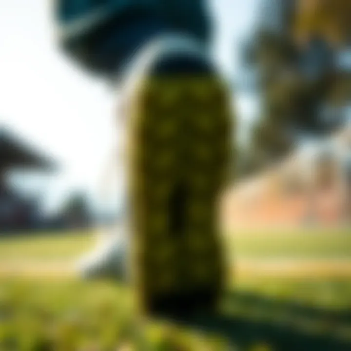 Comparison of turf shoe soles, emphasizing traction and performance features