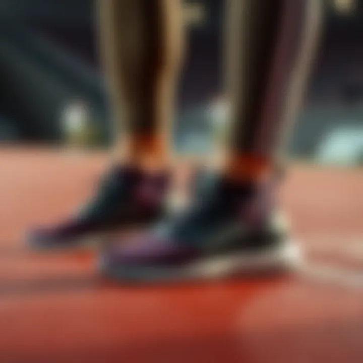 Performance Footwear by Adidas Athlete wearing Adidas shoes during a performance