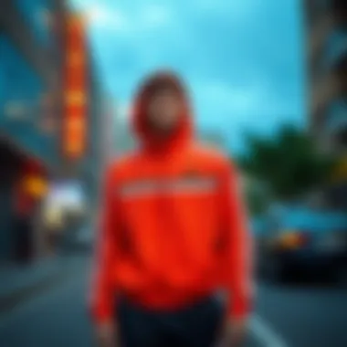 Versatility in Everyday Life Athlete showcasing versatility of the tracksuit in an urban environment