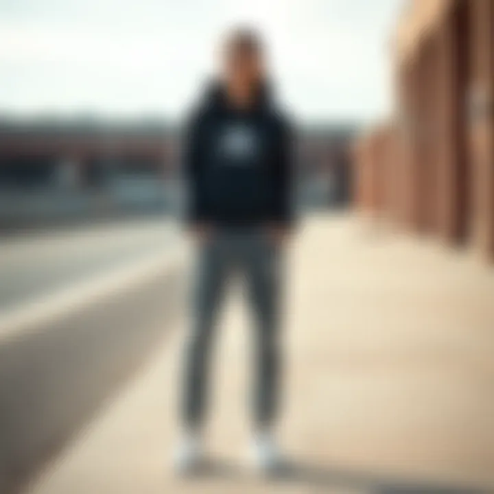 Fashionable outfit combination featuring Adidas sweatpants