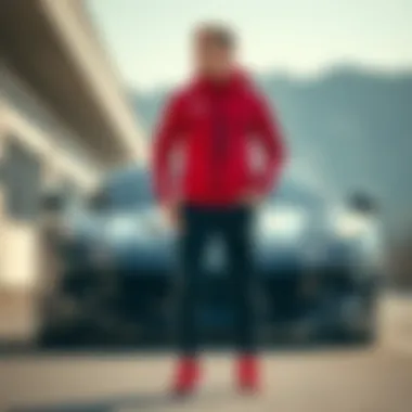 Stylish athletic gear inspired by automotive excellence