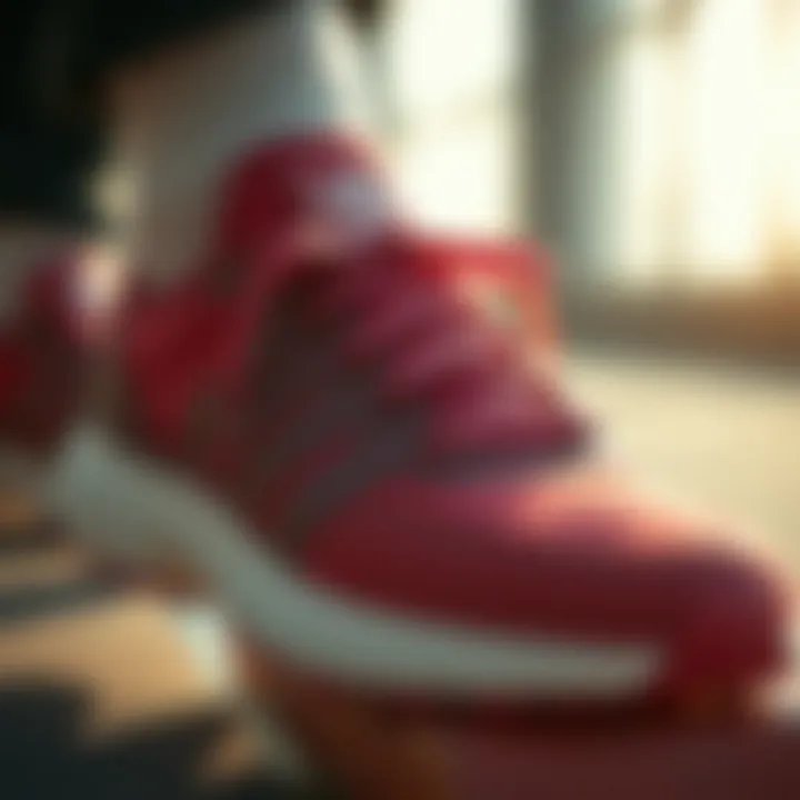 Detailing and Technology in Adidas Shoes Close-up of Adidas shoe detailing and technology