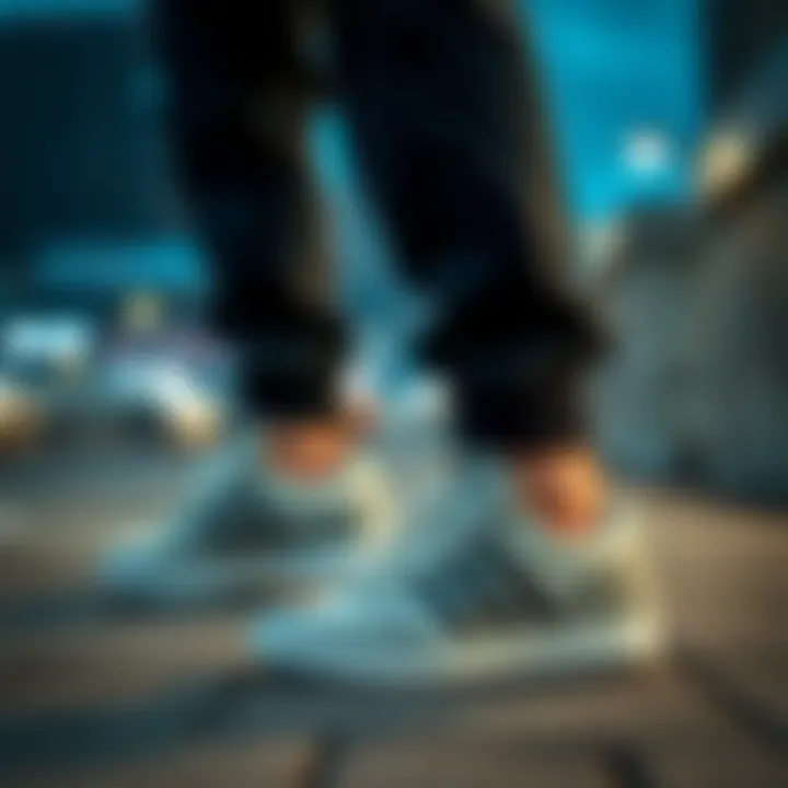 Urban Fashion with Adidas Footwear Adidas shoes styled in urban fashion setting