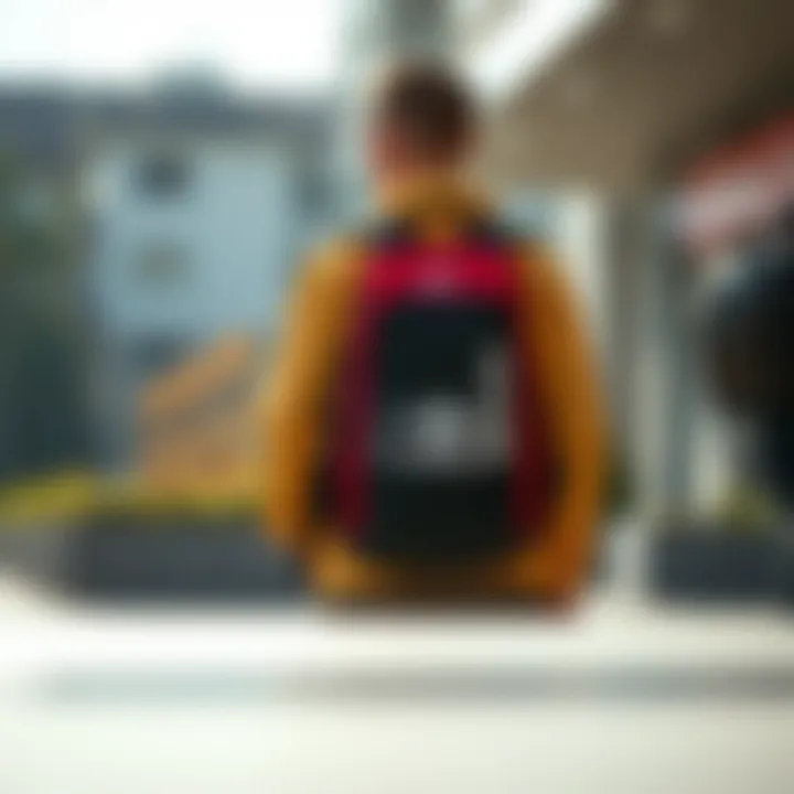 Versatile use of the Adidas sports backpack in various settings