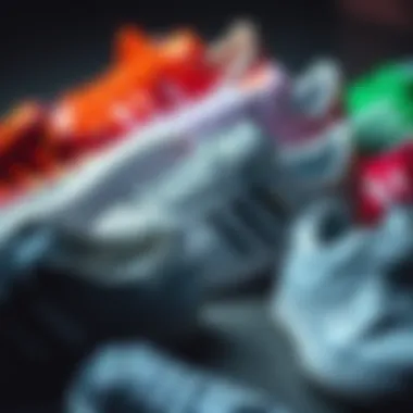 Stylish arrangement of Adidas Superstar sneakers in various colorways