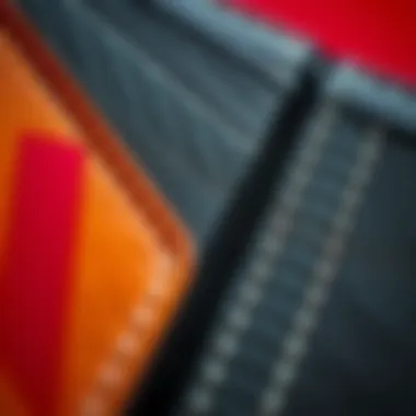 Close-up of Adidas wallet detailing and stitching