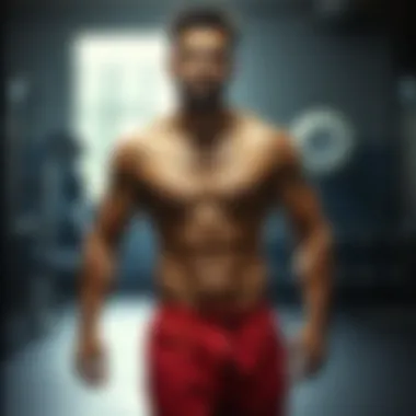 Transformational physique change captured during workout sessions