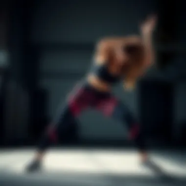 An athlete performing stretches while wearing comfortable sport leggings