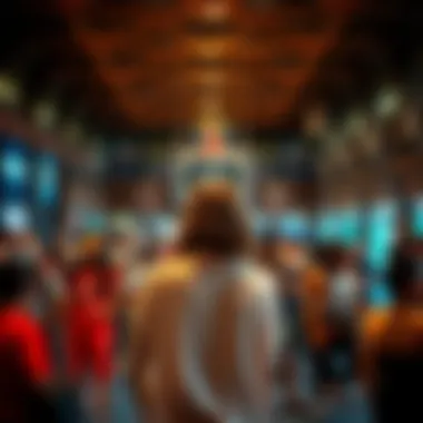 Basketball's Cultural Significance A vibrant depiction of basketball's cultural impact, featuring various community events and youth engagements.