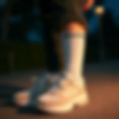 A fashionable outfit complemented by Skechers sneakers