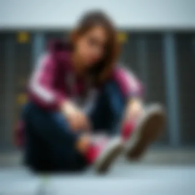 Fashionable outfit paired with burgundy converse