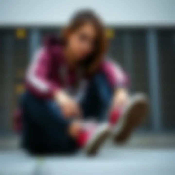 Fashionable outfit paired with burgundy converse