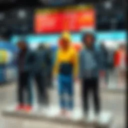 Comfortable and stylish children's sportswear on display