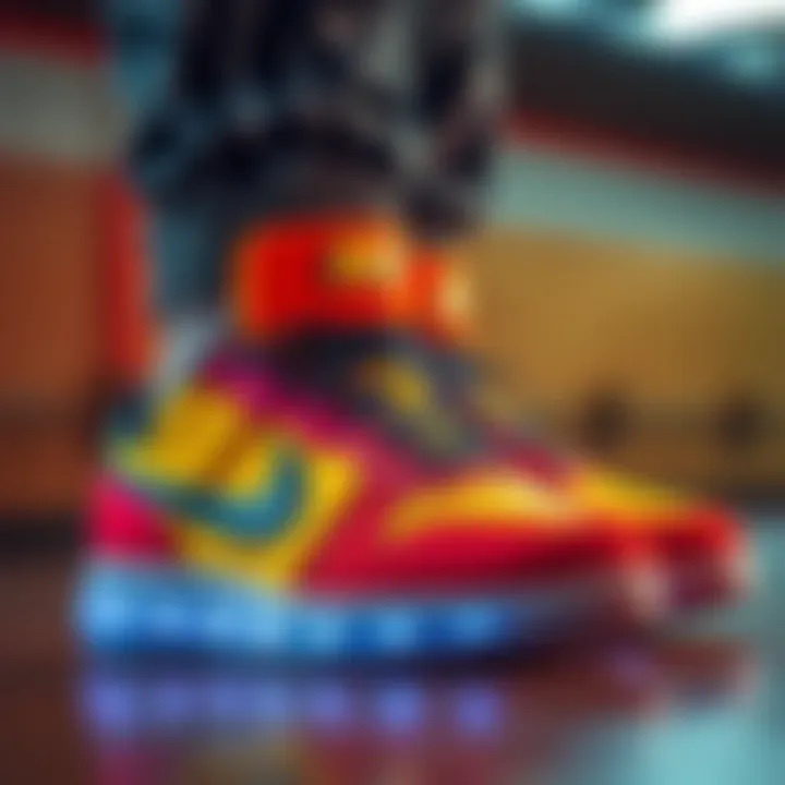 Stylish Nike footwear showcasing vibrant colors