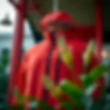 The Elegance of Columbia's Red Jacket Elegant Columbia red jacket displayed against a stylish backdrop