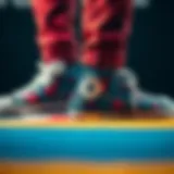 Colorful patterns on Converse shoes