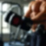 Demonstrating effective dumbbell curl technique