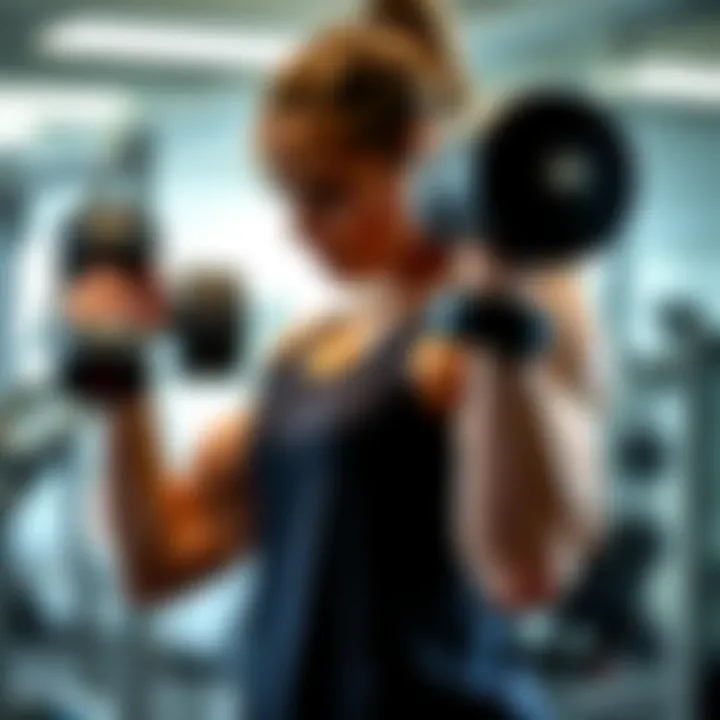 Powerful triceps workout with dumbbells