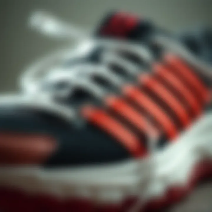 Close-up of high-quality shoe materials