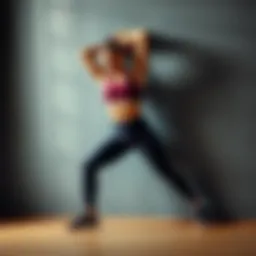 Core strengthening exercise against a wall