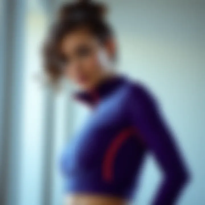 Colorful and trendy activewear combination