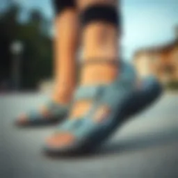 Stylish ergonomic sandals for active lifestyle