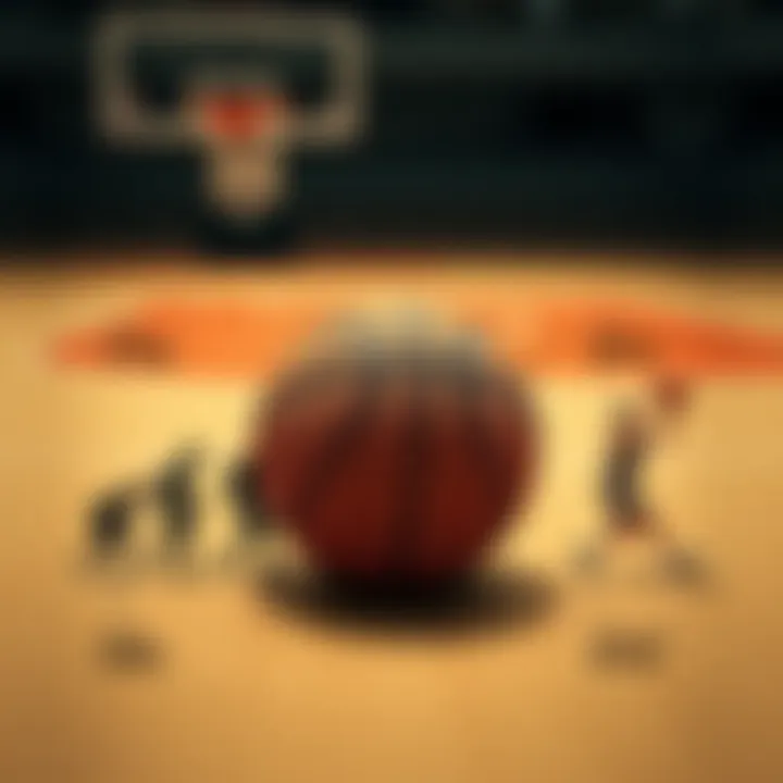 The Evolution of the Basketball A detailed infographic illustrating the evolution of the basketball over the decades.