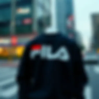 Contemporary Elegance in Fila Sweatshirts Elegant Fila sweatshirt showcasing contemporary design