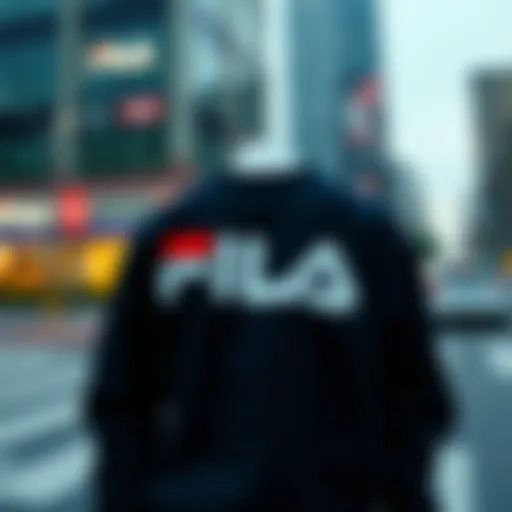 Contemporary Elegance in Fila Sweatshirts Elegant Fila sweatshirt showcasing contemporary design