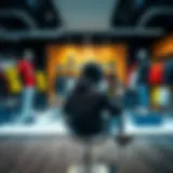 Innovative sportswear collection showcased in a modern retail environment