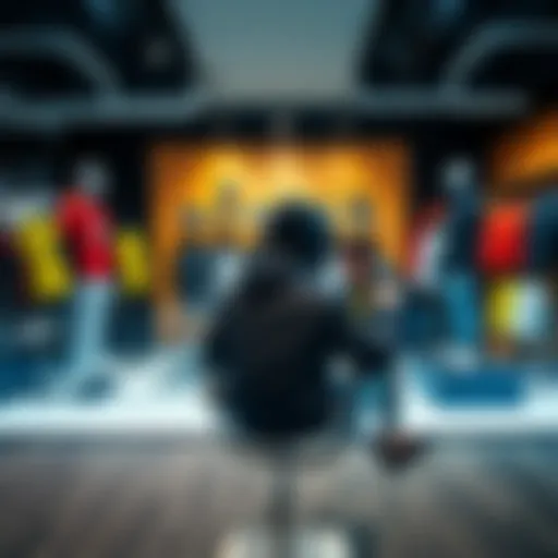 Innovative sportswear collection showcased in a modern retail environment