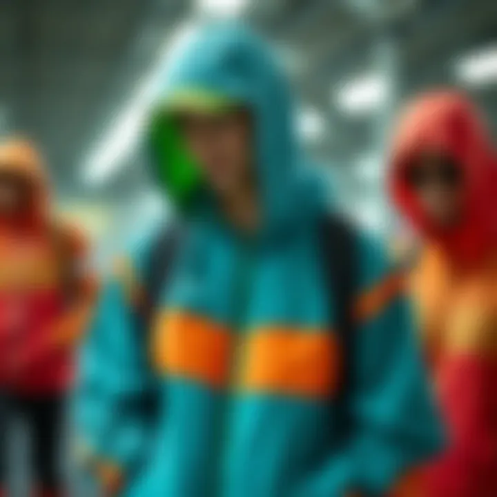 A colorful array of sportswear showcasing trends