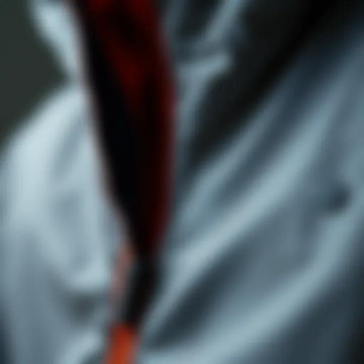 Close-up of high-quality fabric used in jackets