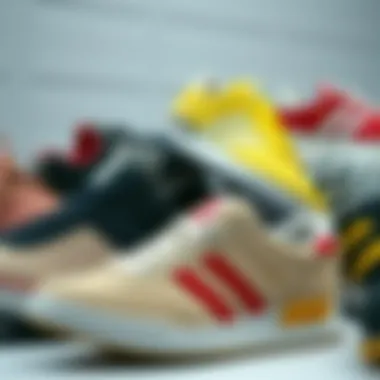 Variety of Hummel shoe models showcased together