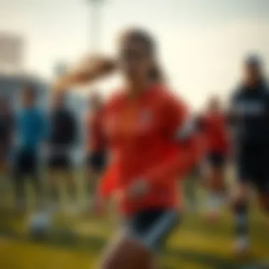 Showcasing the elegance of Hummel Messmer sportswear during an outdoor event