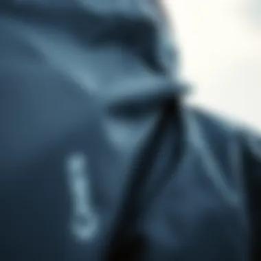 Premium Materials for Durability Close-up of high-quality fabric used in Jack Jones rain jackets