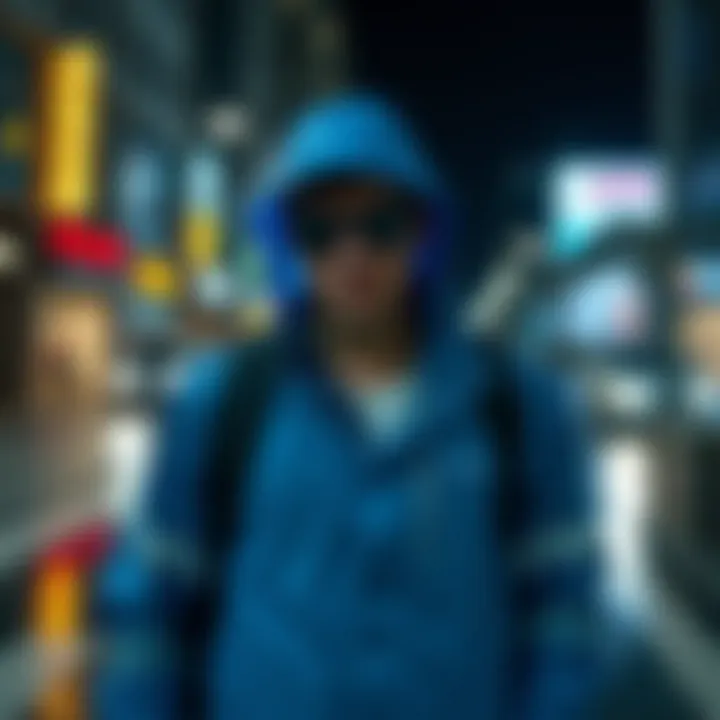 Urban Chic: The Perfect Rainy Day Look Fashion-forward styling with a Jack Jones rain jacket in an urban environment