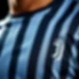 Juventus new season jersey close-up