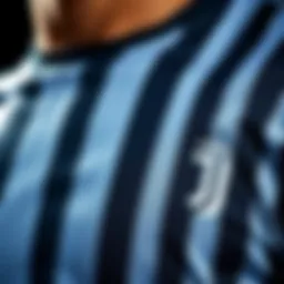 Juventus new season jersey close-up