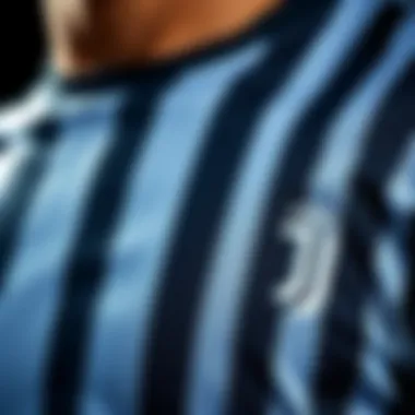 Juventus new season jersey close-up