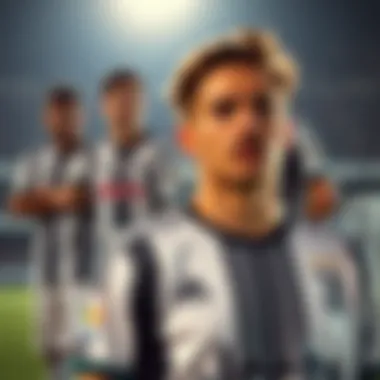 Juventus players showcasing new kit