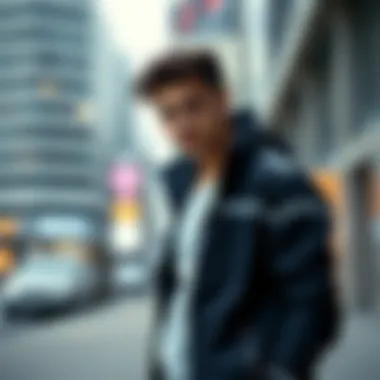 Stylish Kappa jacket in a modern urban setting