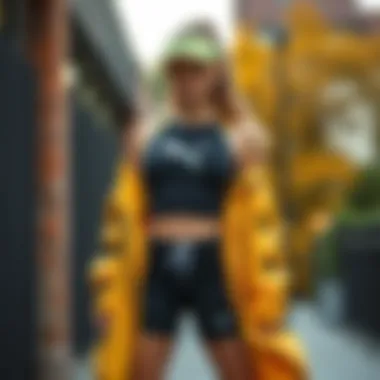 Mix and match sports clothing for girls