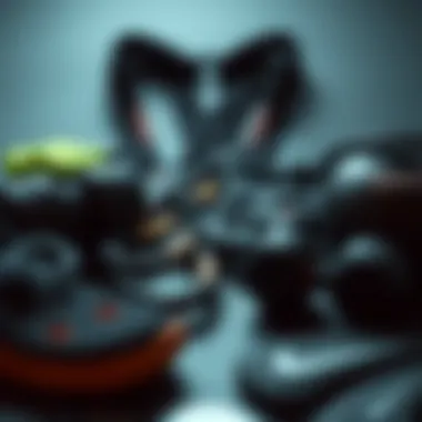 Choosing the Right Fitness Gear A selection of premium fitness gear laid out, emphasizing choice and quality