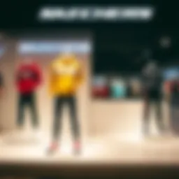 Stylish activewear display in Korupark Skechers store