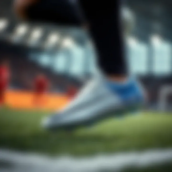 Nike Phantom cleats in action during a football match.