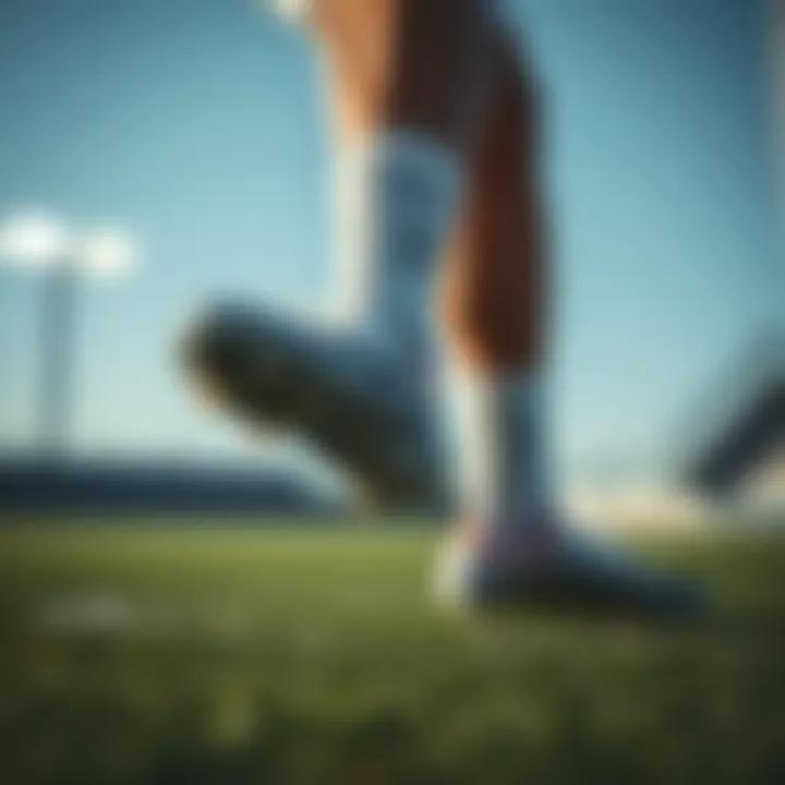 A player showcasing footwork while wearing Nike Phantom cleats.