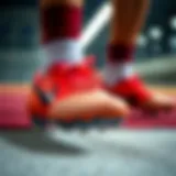 Detailed view of Nike Phantom cleats showcasing advanced technology.