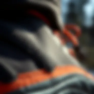 Close-up of Gore-Tex material demonstrating quality and durability