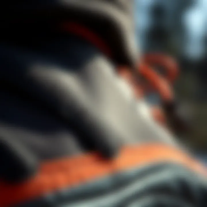 Close-up of Gore-Tex material demonstrating quality and durability